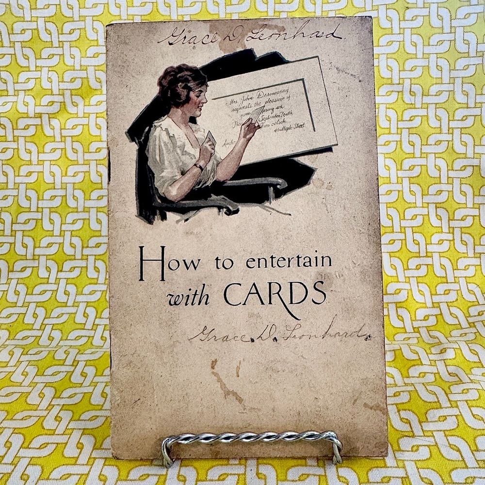 VNTG 1921 "How to Entertain with Cards" Hostess Booklet